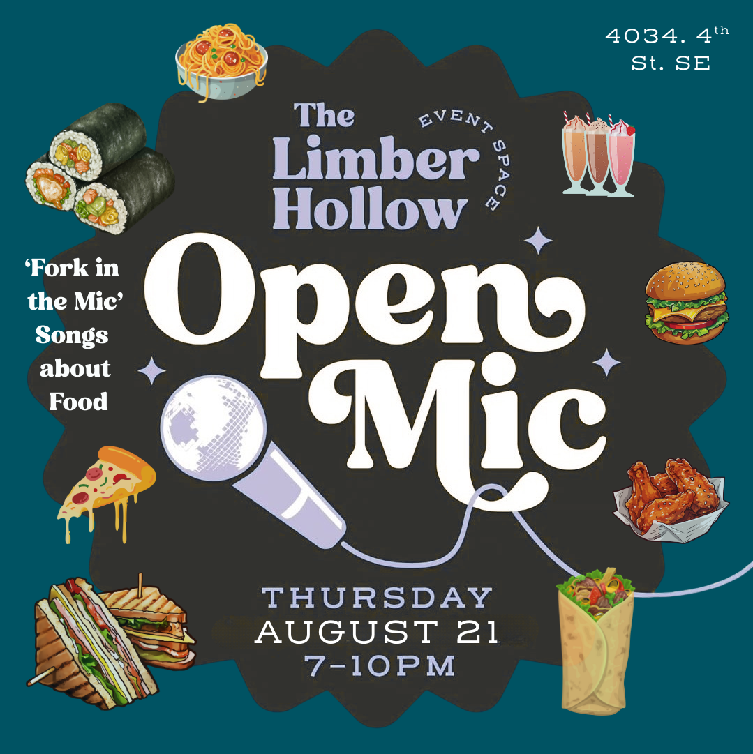 August Open Mic - Fork in the Mic - Songs about food!