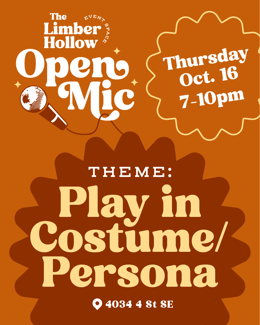 October Open Mic - Play in Costume/Persona
