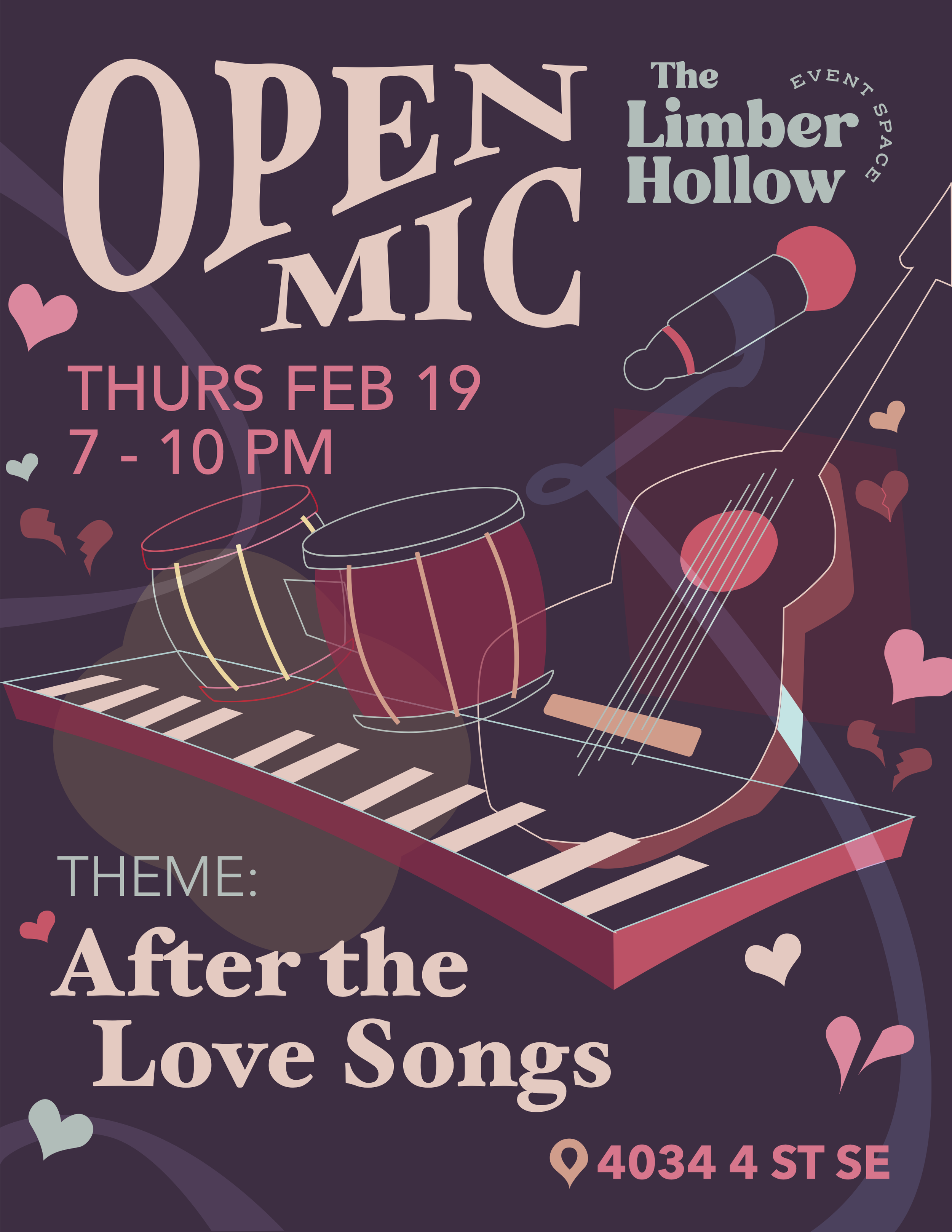 Feb Open Mic - Theme: After the Love Songs