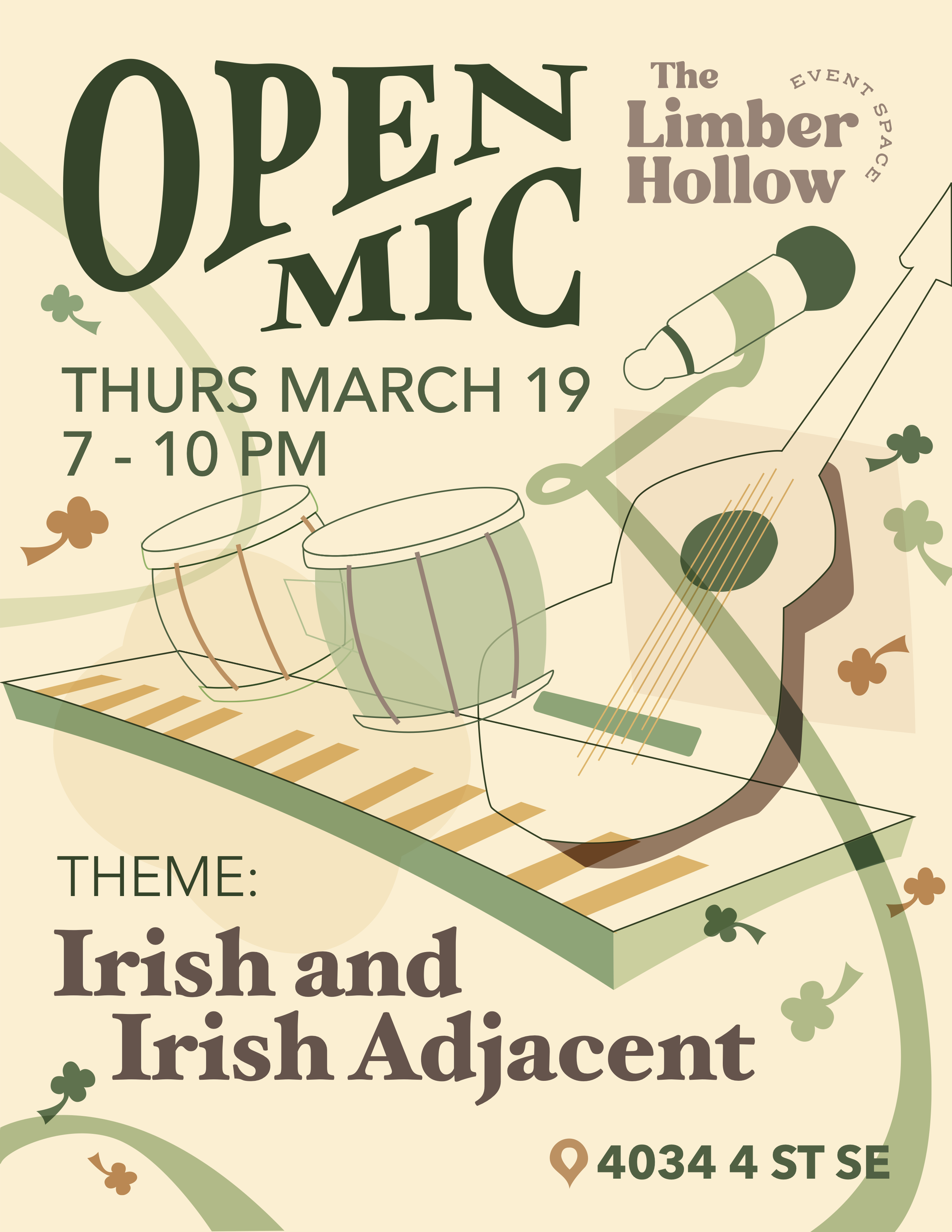 March Open Mic - Theme: Irish &amp; Irish Adjacent