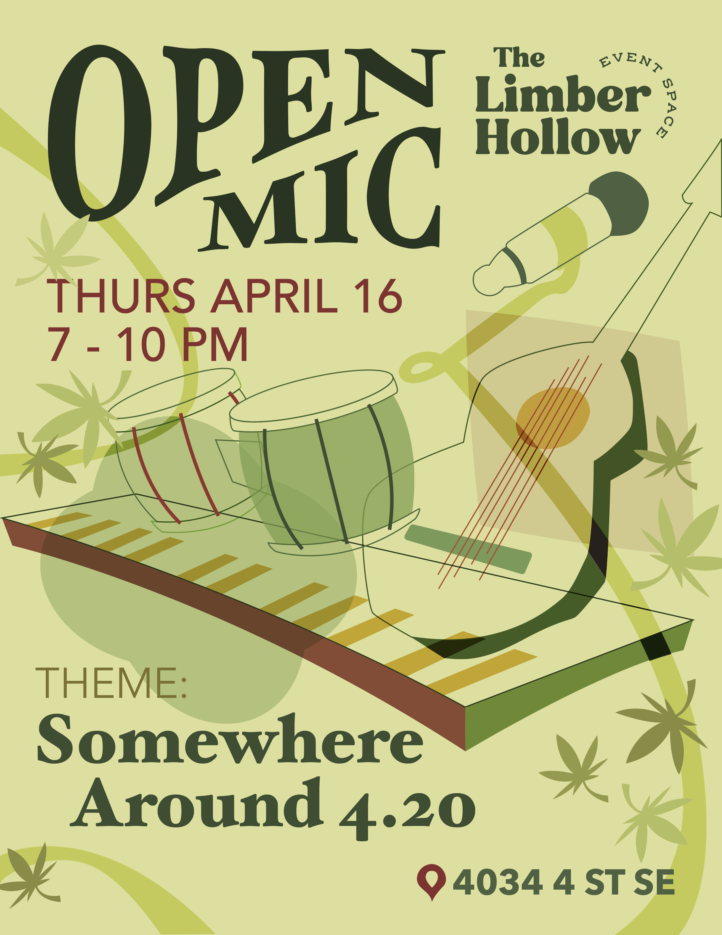 April Open Mic - Theme: Somewhere around 4.20 