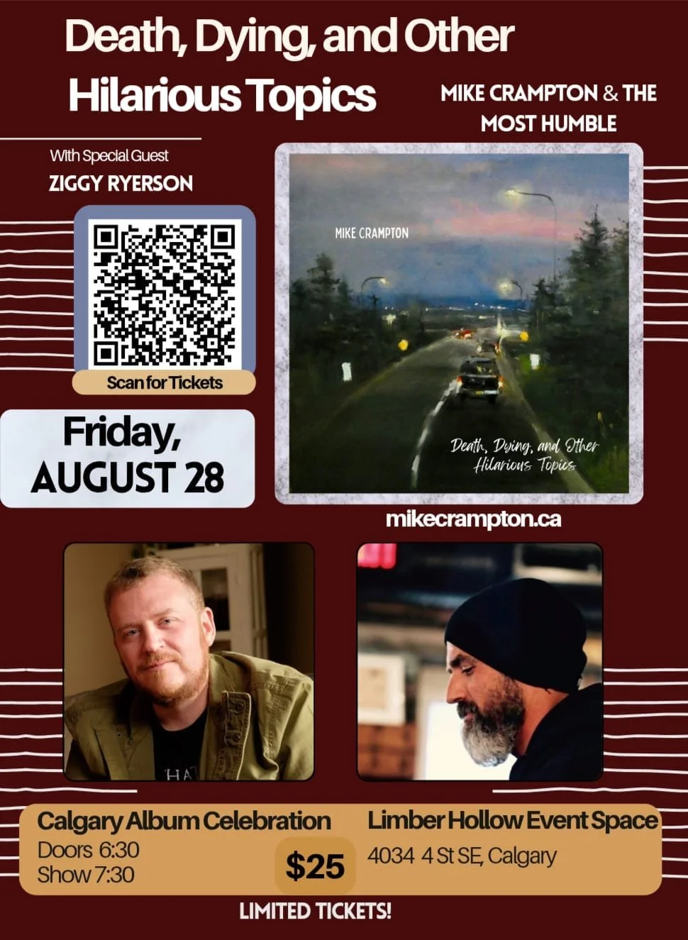 Mike Crampton &amp; The Most Humble - Death, Dying, and Other Hilarious Topics w/ special guest Ziggy Ryerson