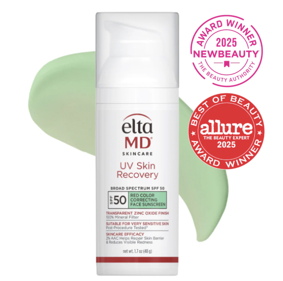 UV Skin Recovery Red Color Correcting Green Tint Broad Spectrum SPF 50