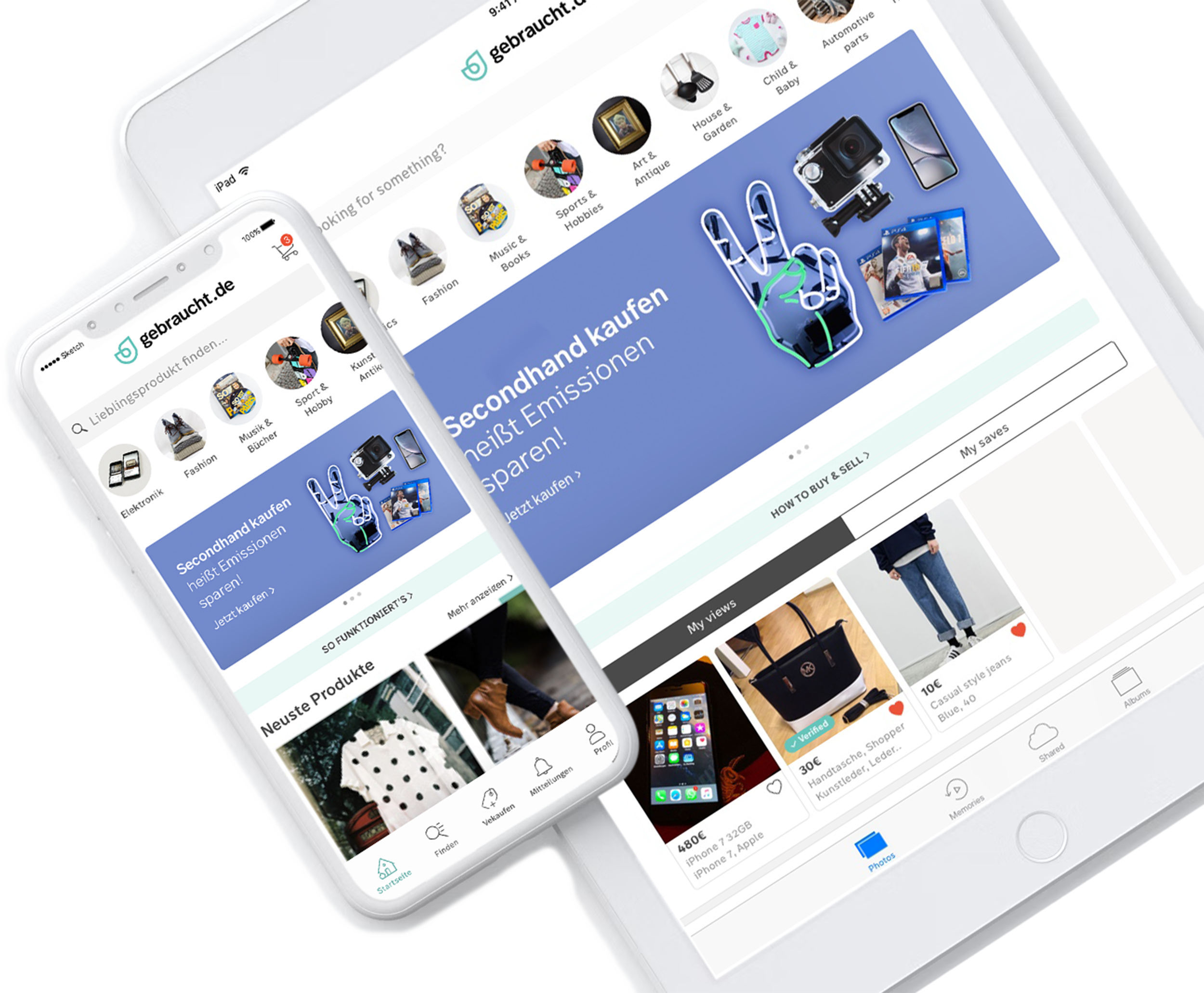 gebraucht.de ipad screens ux-ui