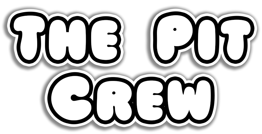 Text reading 'The Pot Crew' in bubble-style letters on a black background.