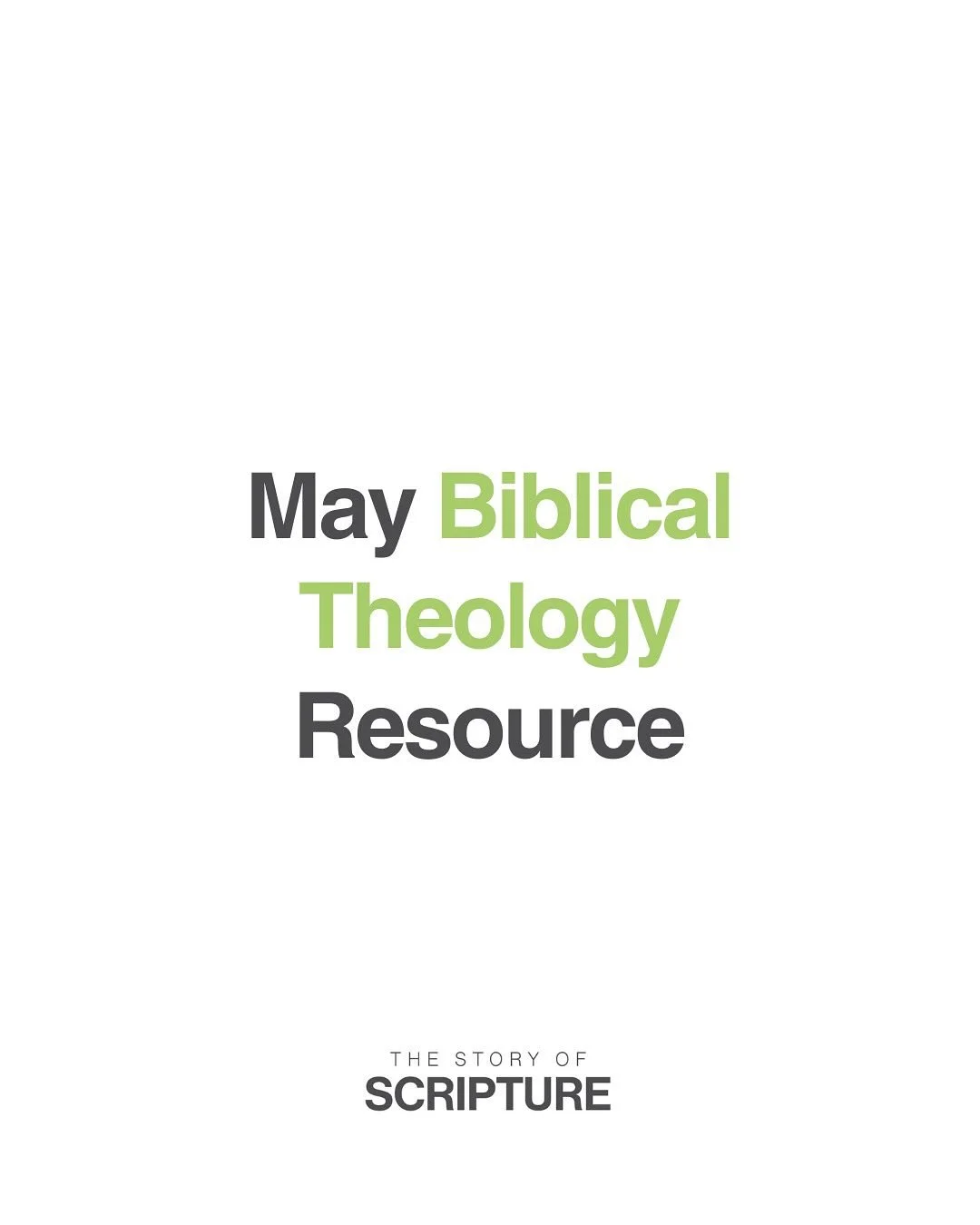 Our May resource is a podcast episode from one of my favorite shows. Nancy Guthrie has taught so many people all about biblical theology and its importance in our Bible study. 

Check out this podcast and let me know what you think!