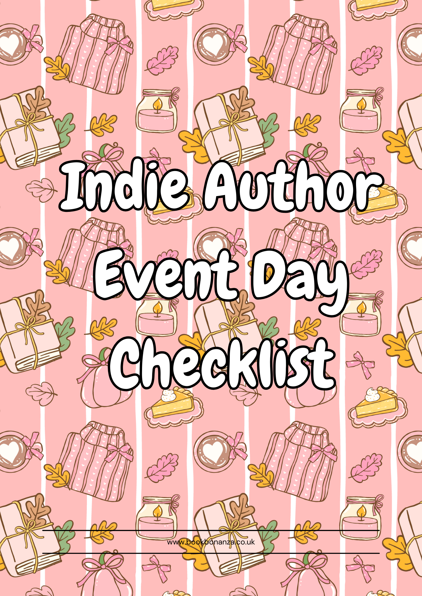 Indie Author Event Day Checklist Printable PDF