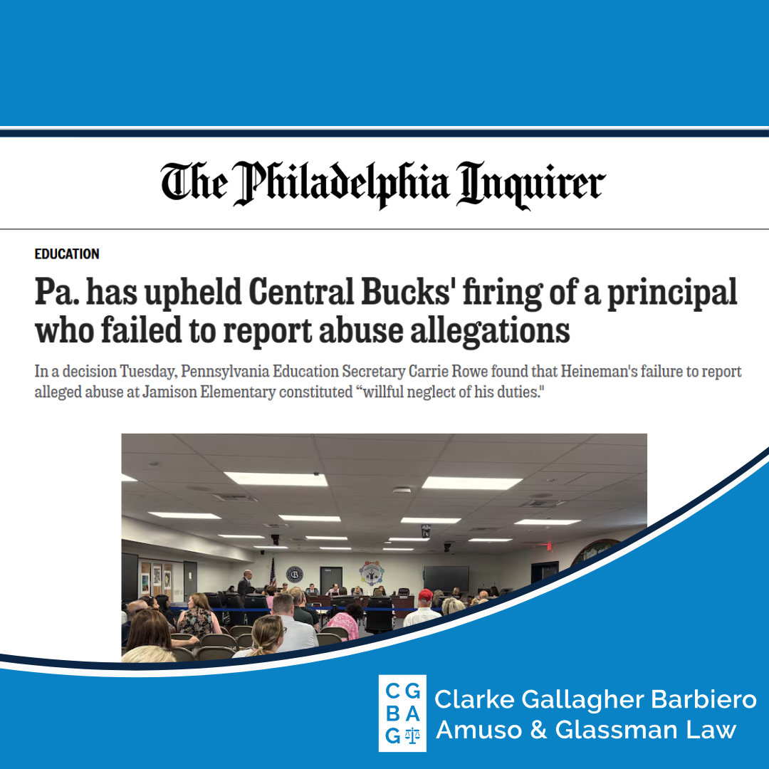 “Pa. has upheld Central Bucks’ firing of a principal who failed to report abuse allegations”