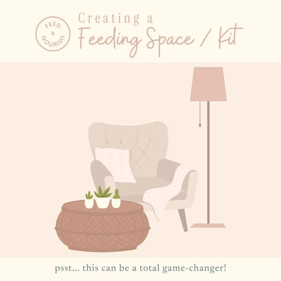 As a new mum, you&rsquo;ll spend quite a lot of time feeding your baby&hellip;

It can feel intense, and that your needs move down the priority list. 

But...

Feeding your baby is also the perfect time to nourish yourself too!

Setting up your space