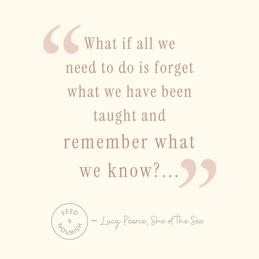 There is a time and a place for information ~ and also a time and a place for trusting our instincts 🙏