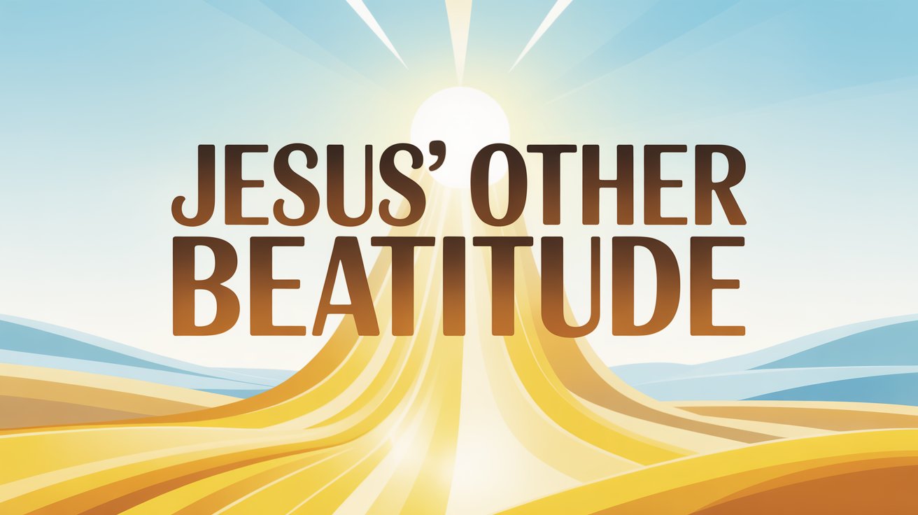 Jesus’ Other Beatitude