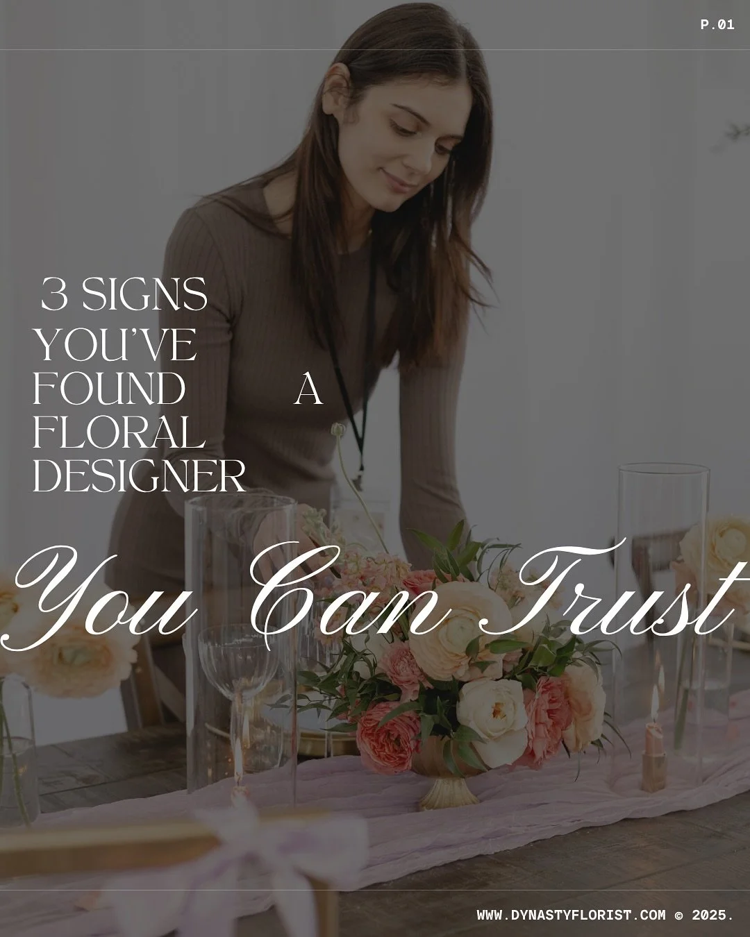 Choosing a floral designer is a big decision. Here are 3 signs you found the right one:

✨ they listen and don&rsquo;t just hear your vision 
✨ they educate you, not just sell to you
✨ they create designs that feel personal and not just copy and past