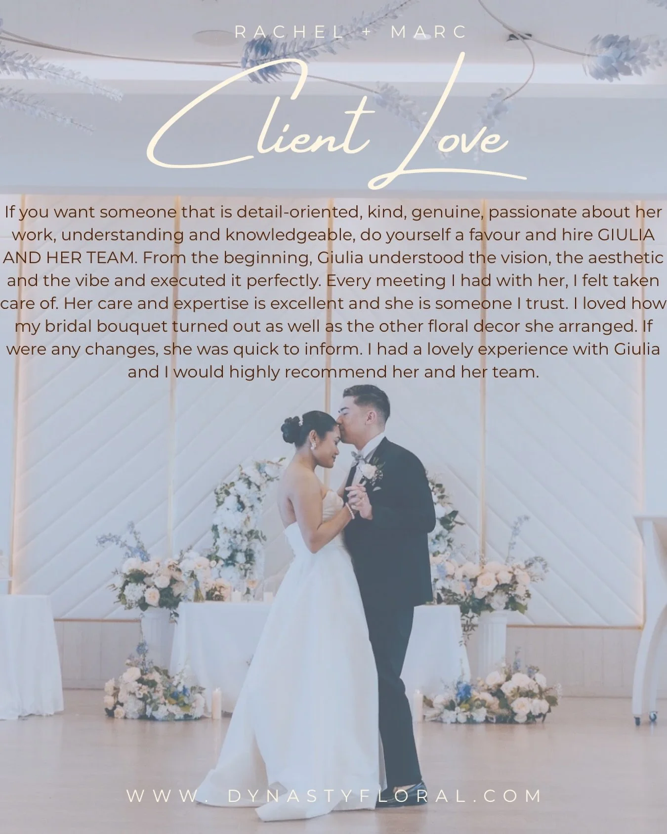 Rachel and Marc were the sweetest people. Warm, open and patient. If I could give them a review I would for sure!

Are you planning a wedding at The Pearle hotel and want to work with a florist who is genuine, kind and passionate? Inquire through my 