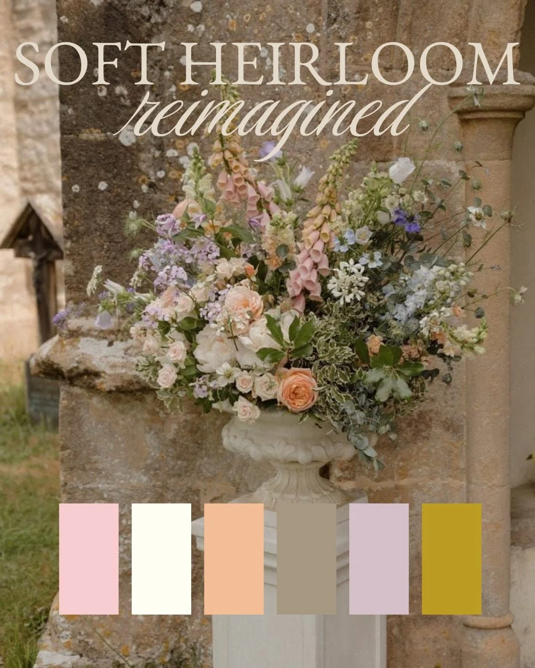 Soft Heirloom, Reimagined
 Soft palettes only work when they&rsquo;re designed with intention.

This season, heirloom tones are being refined, not romanticized.
 Powdered blush, ivory, muted peach, putty, taupe, mauve, antique gold.

The result?
 A p