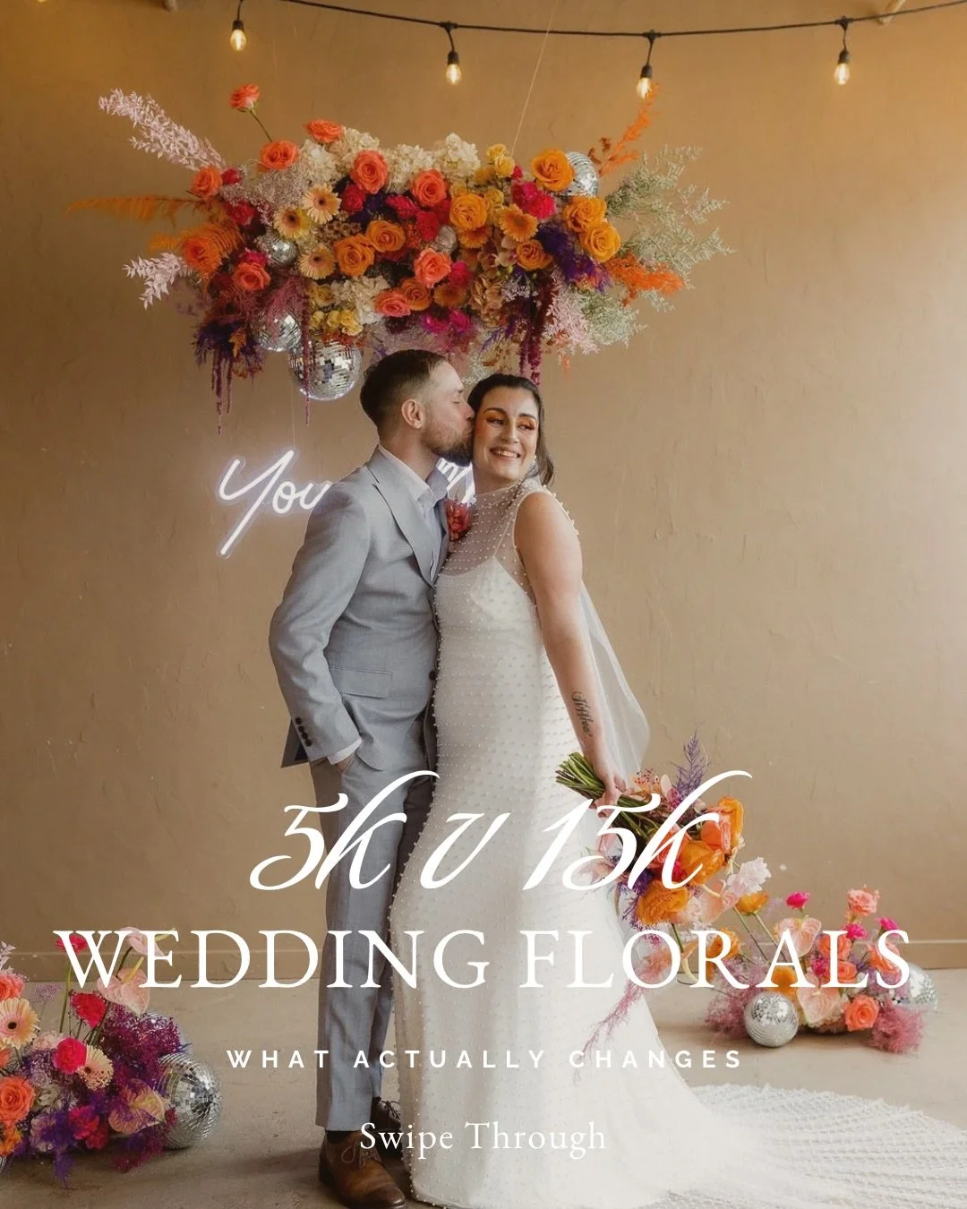 One of the biggest misconceptions in wedding planning is that more money = just more flowers.

That&rsquo;s not it.

The difference between a $5k and $15k floral budget is:
&bull; Scale
&bull; Layering
&bull; Guest experience
&bull; How the space fee