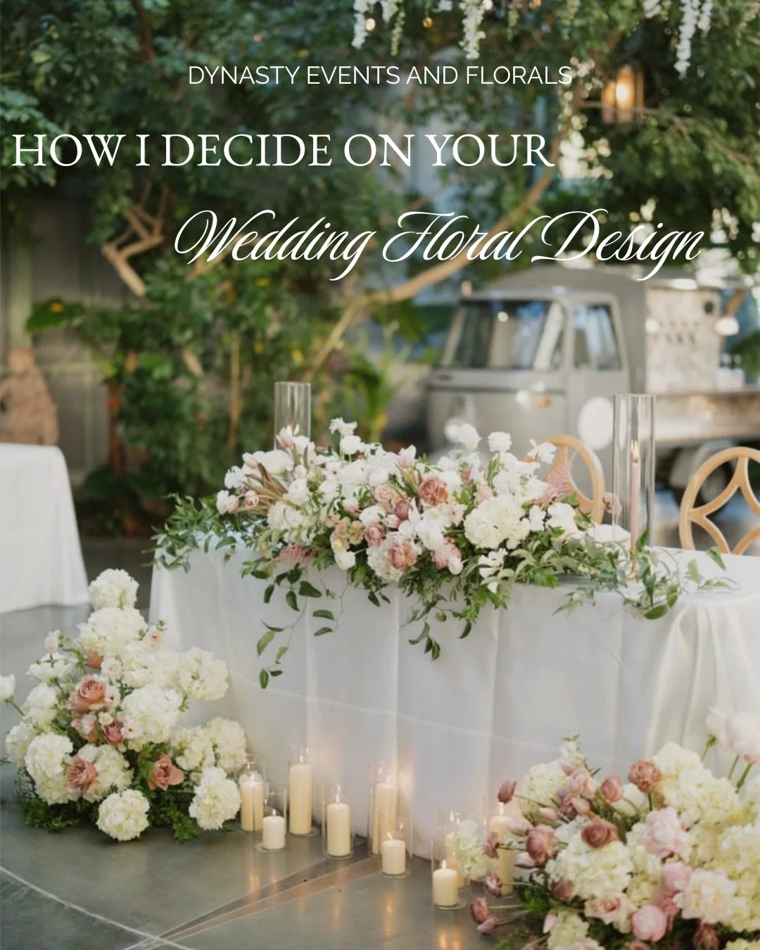 Floral design isn&rsquo;t random.

Every wedding I design follows a structured process. Ensuring the final result feels cohesive, intentional, and elevated.

It&rsquo;s not about adding more.
It&rsquo;s about placing the right elements in the right w