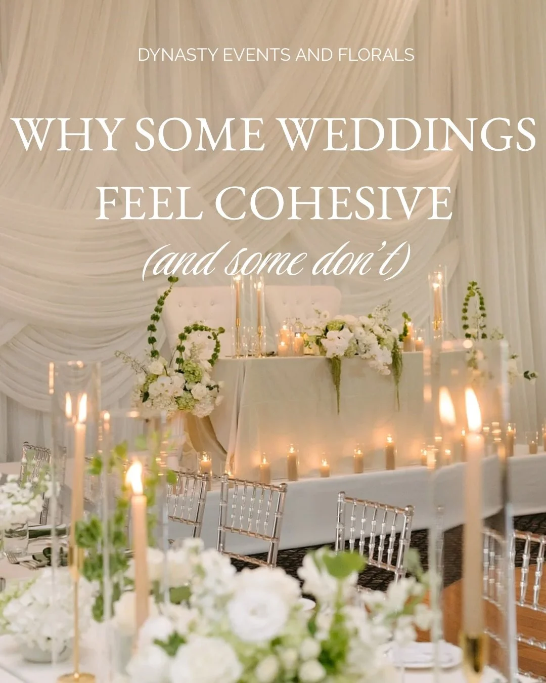 Cohesion is what separates a beautiful wedding from a memorable one.

It&rsquo;s not about having more elements, it&rsquo;s about how well they work together.

Florals are often the central layer that brings everything into alignment

Full-service we