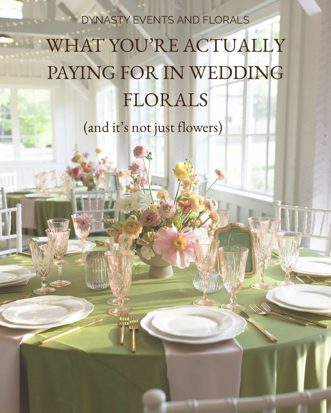 One of the biggest misconceptions around wedding floral pricing is that it&rsquo;s based primarily on the flowers themselves.
In reality, you&rsquo;re investing in a full design process. One that includes sourcing, preparation, creative direction, lo