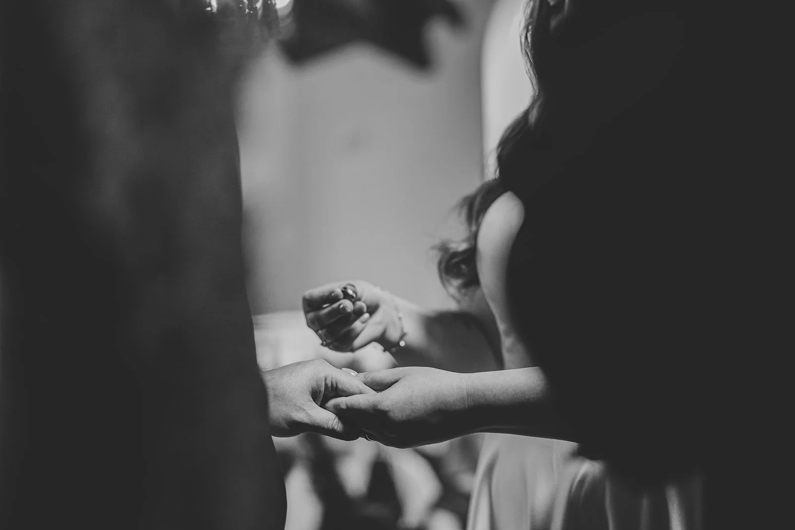 A Bride and groom being married at the Doctor's House