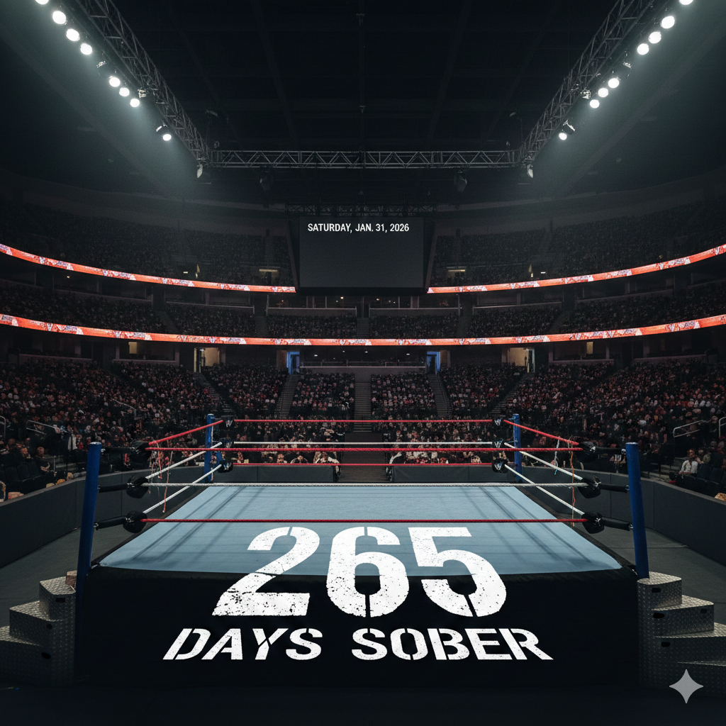 265 Days Sober. Royal Rumble - I’m Still in the Ring.
