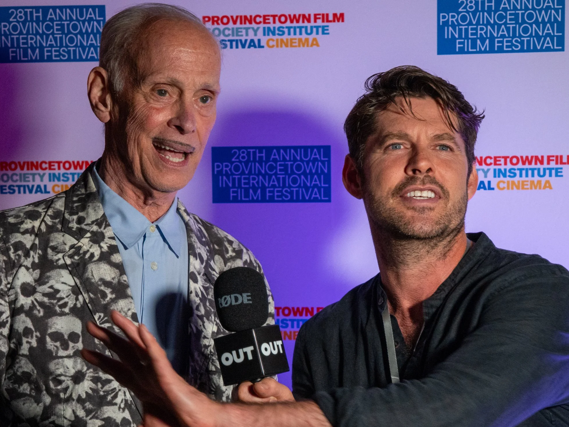 Opening Night Party: John Waters and Stephen Walker of OUT Magazine attend the PIFF opening night party.