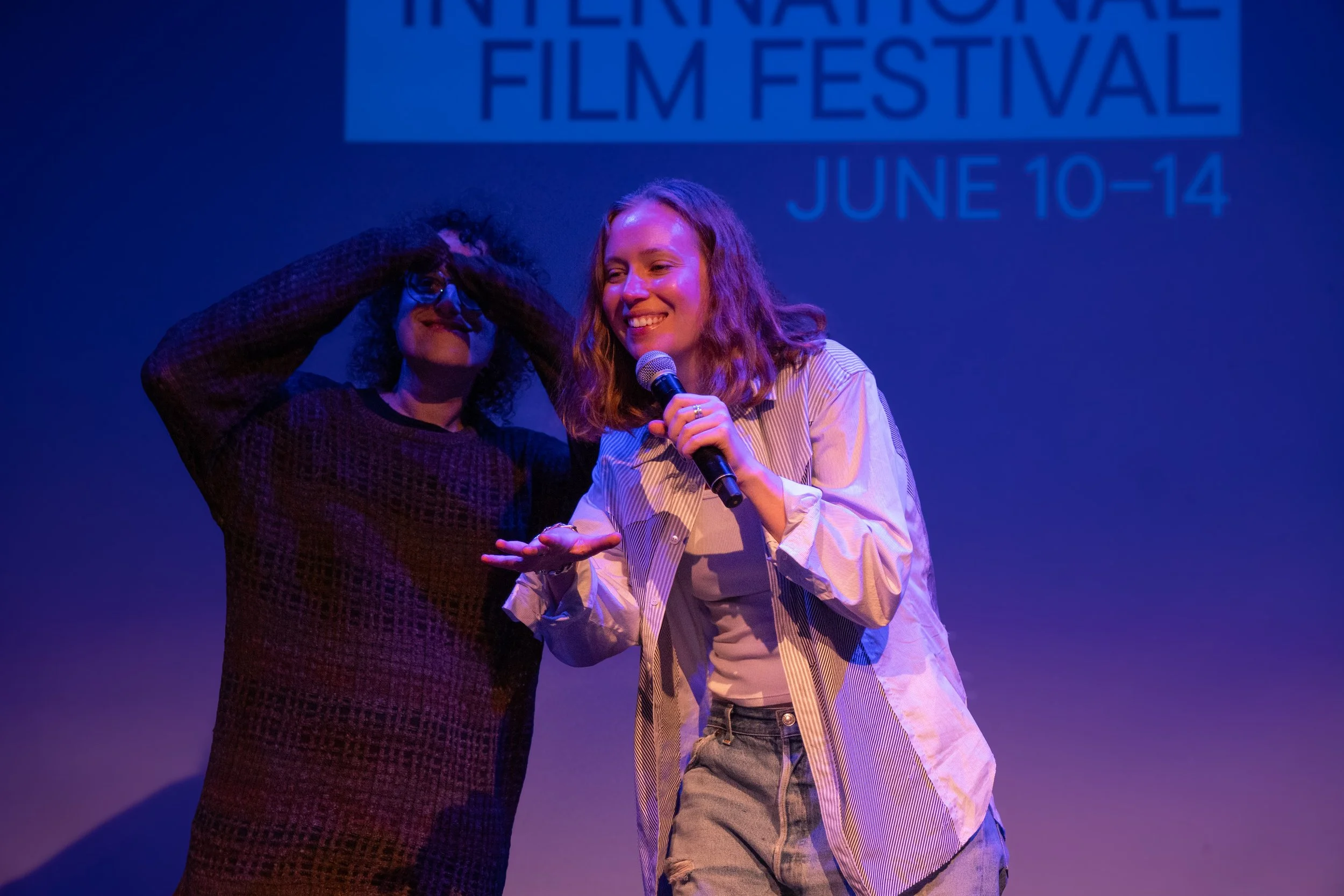 Hannah Einbinder & Jane Schoenbrun Present Camp Miasma
Hannah Einbinder and filmmaker Jane Schoenbrun take the stage to present their upcoming slasher film, Teenage Sex and Death at Camp Miasma.