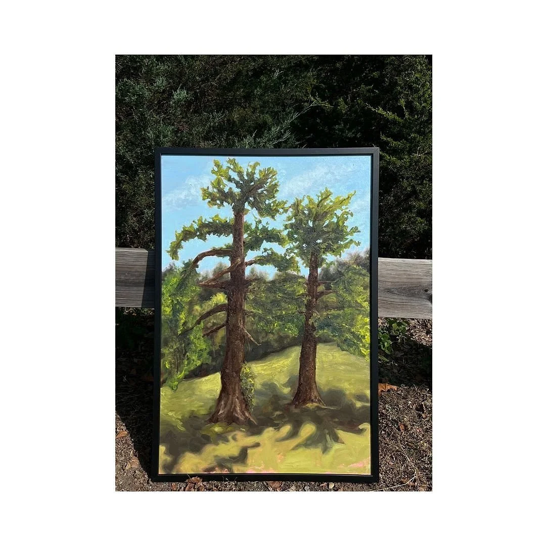 twin pines, 24"x36", 2024