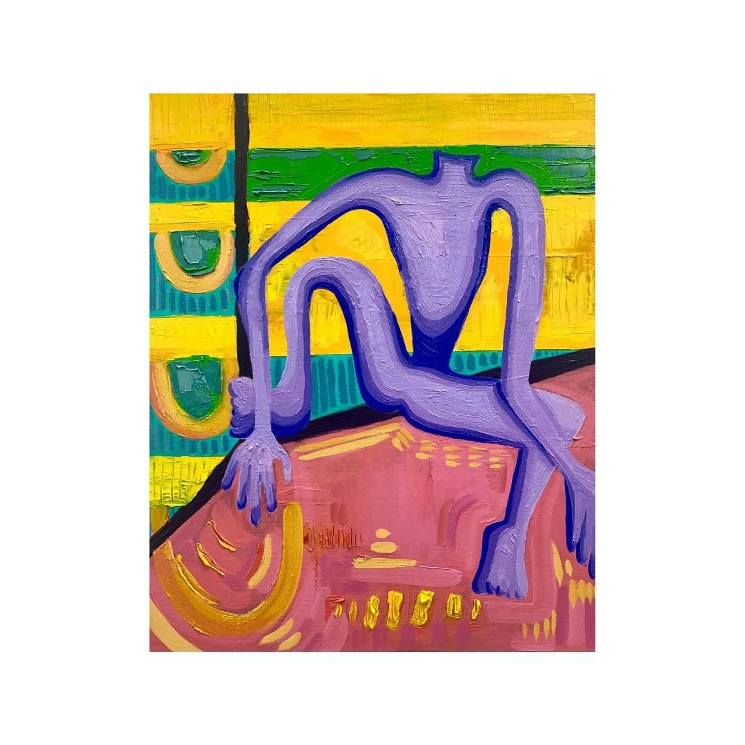 all alone, 18"x24", 2021
