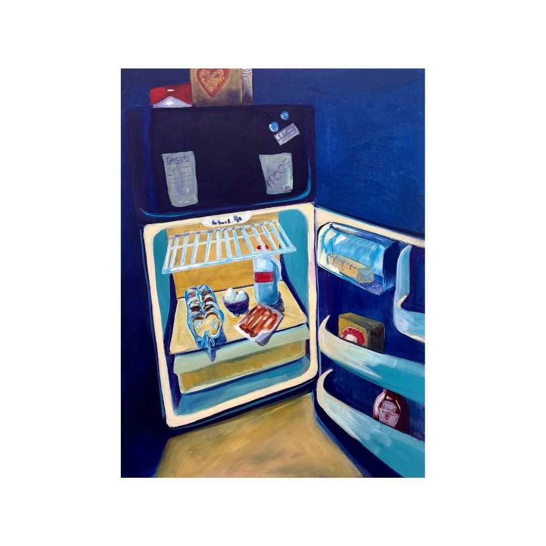 a quick bite, 36"x48", 2023