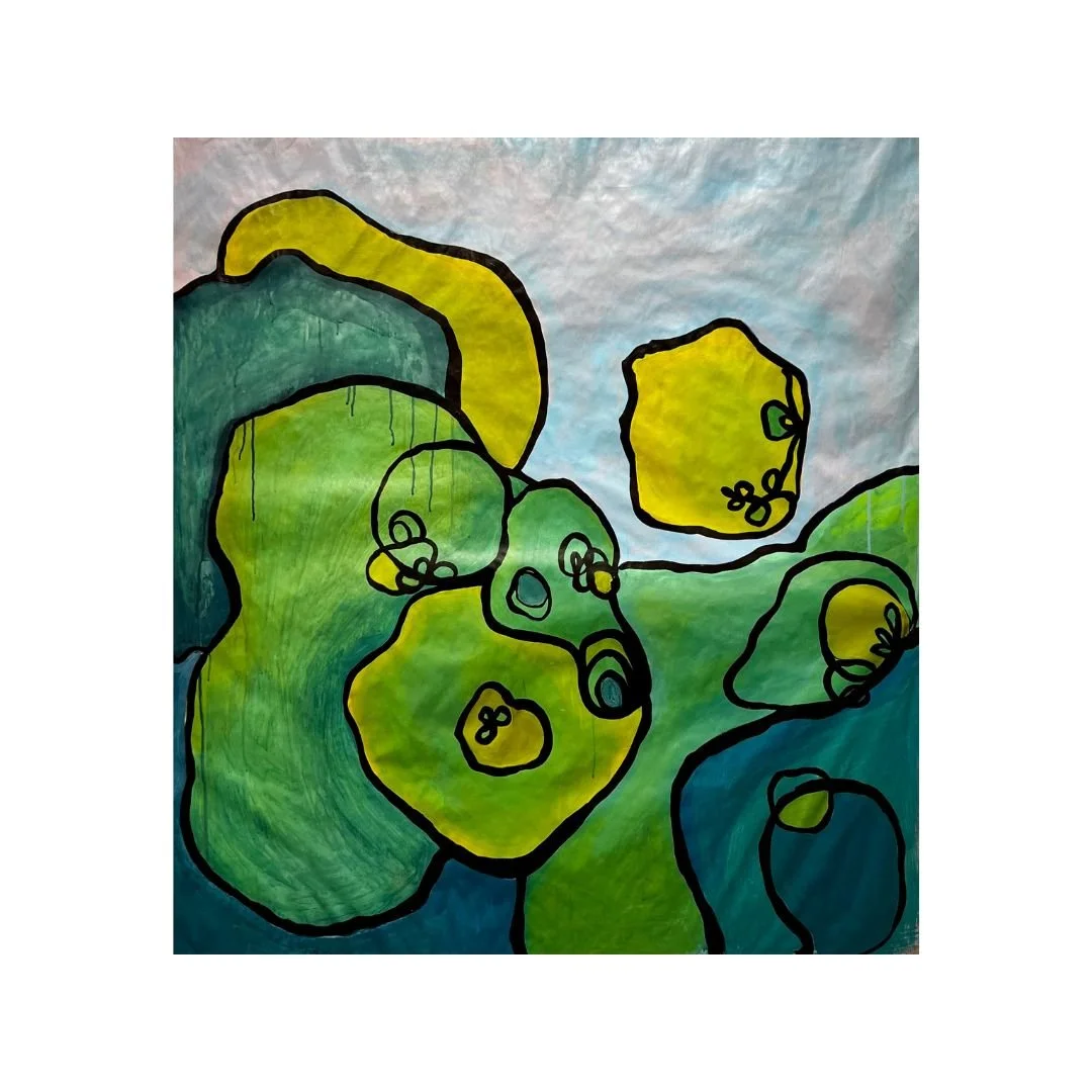 rolling hills, 38"x42", 2024
