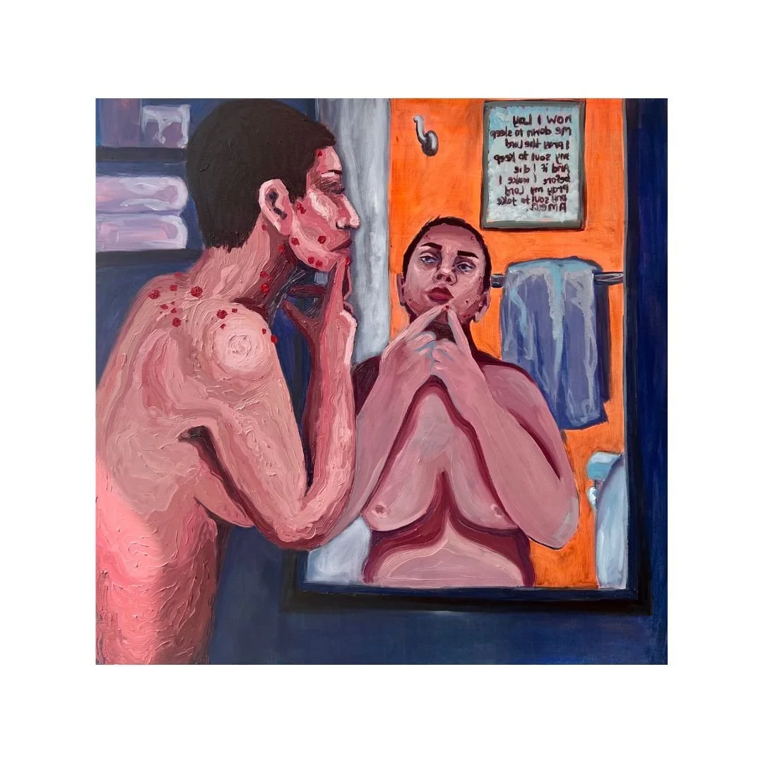 allergic to myself, 36"x36", 2023