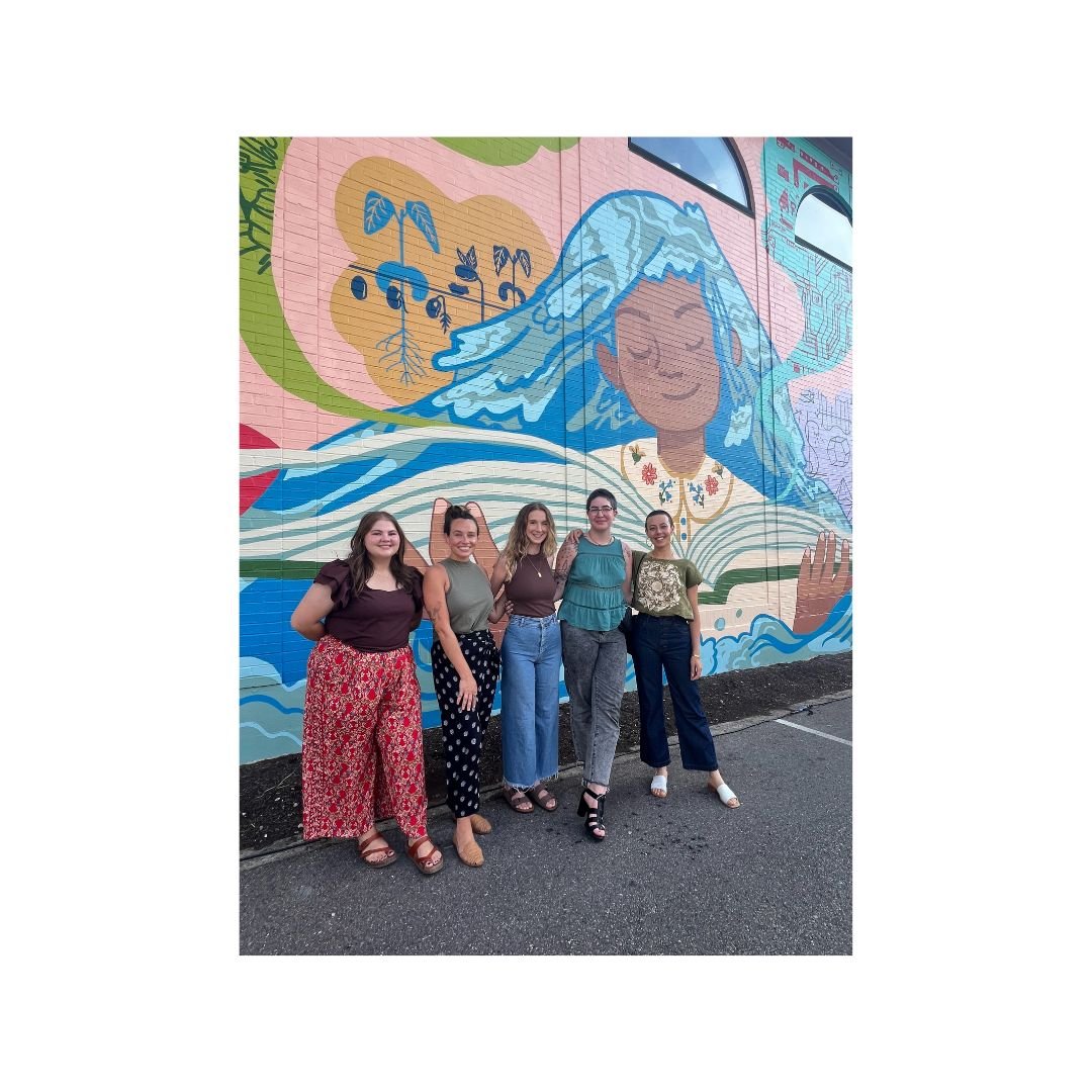 "Stream of Consciousness" dedication with the mural team