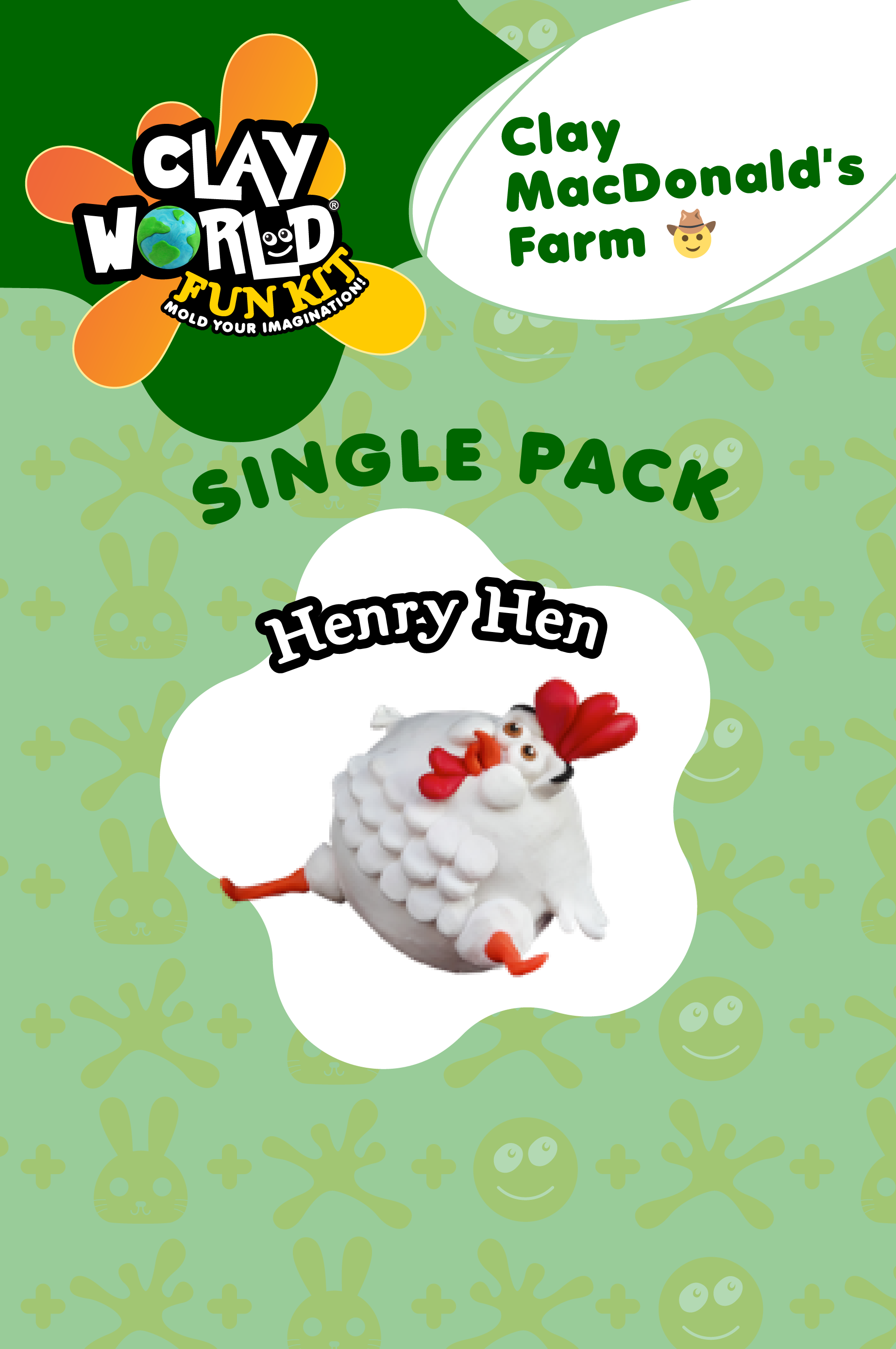 Clay MacDonald's Farm (Single Pack) Henry Hen