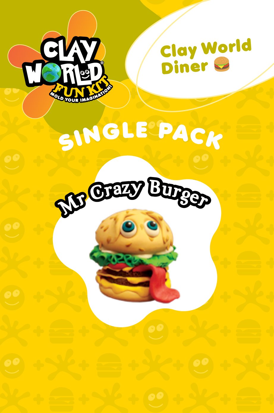 Clay World Diner (Single Pack) Mr. Crazy Burger