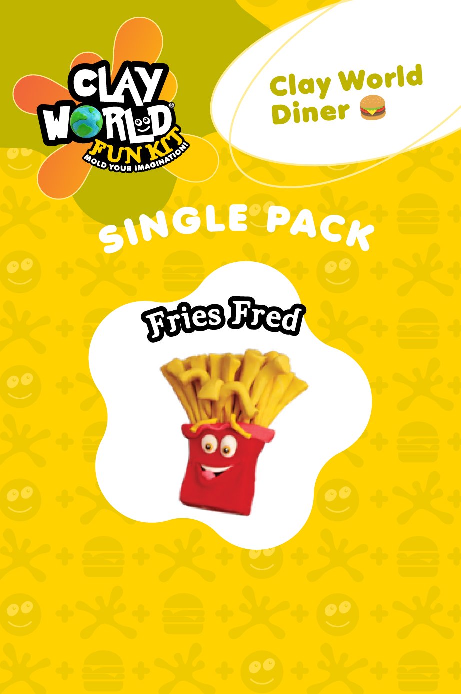 Clay World Diner (Single Pack) Fries Fred