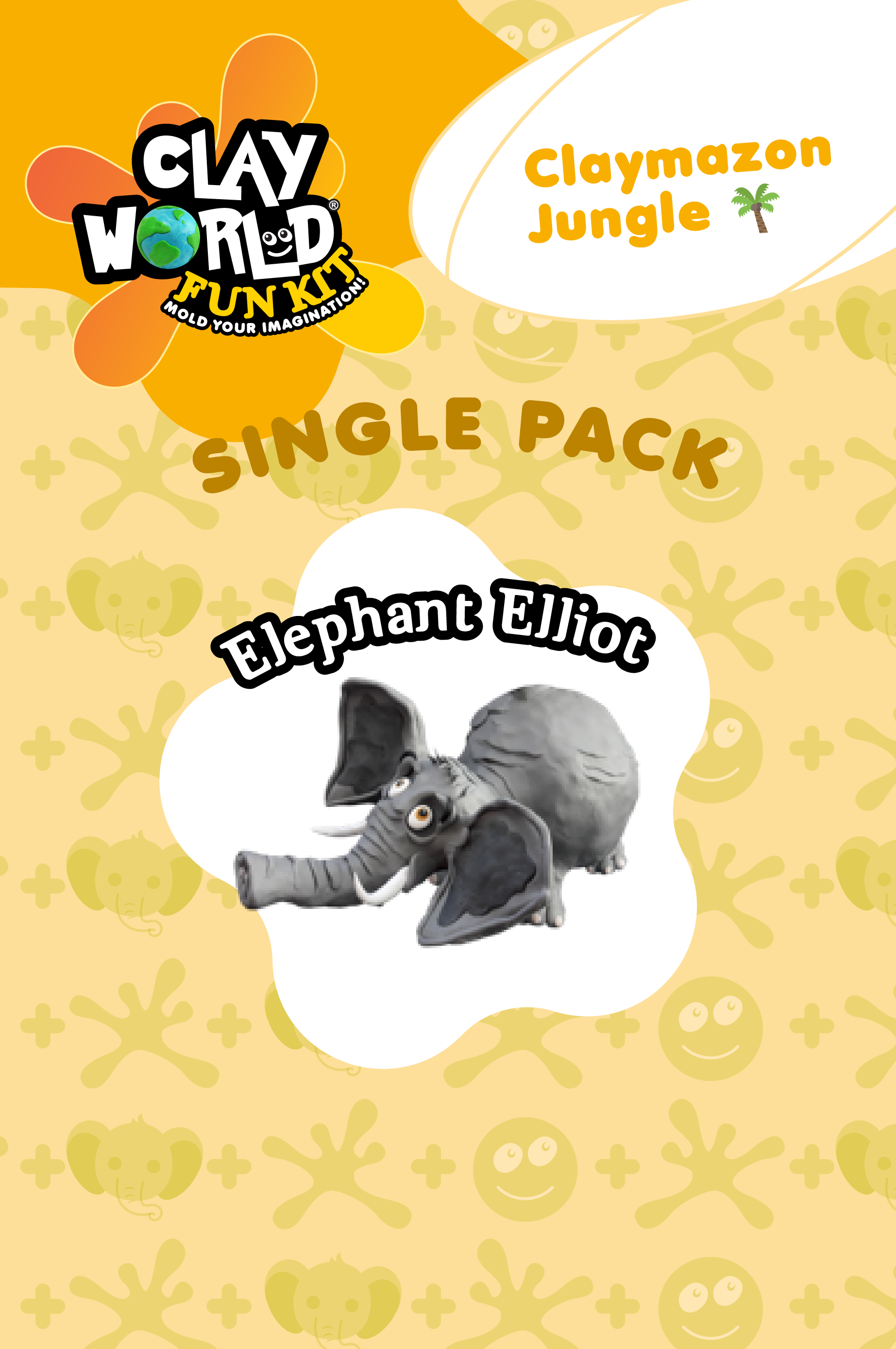 Claymazon Jungle (Single Pack) Elephant Elliot