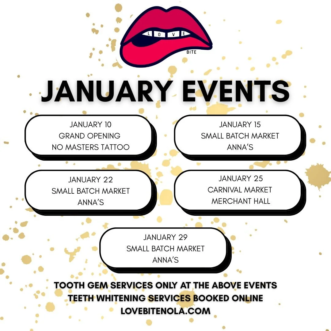 king cake everyday &amp; tooth gems ✨

#lovebitetoothgems #toothgemsnola #nolatoothgems #toothgems #lovebite