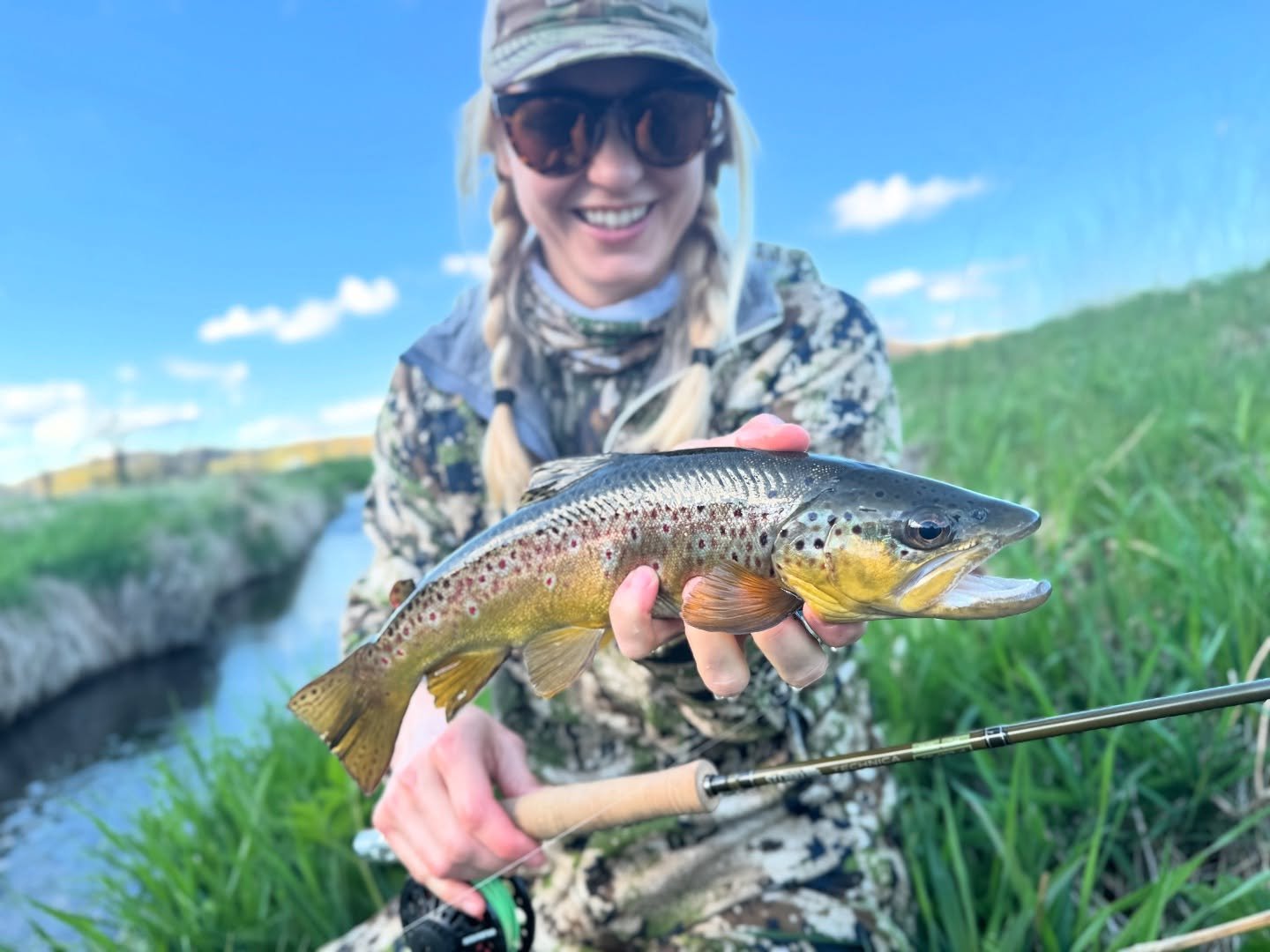 Hannah managed to fit in a dry fly session amidst turkey hunting. The @stcroixflyfishing Technica is a fantastic rod for the task.

Great May dates still available. Give us a ring.