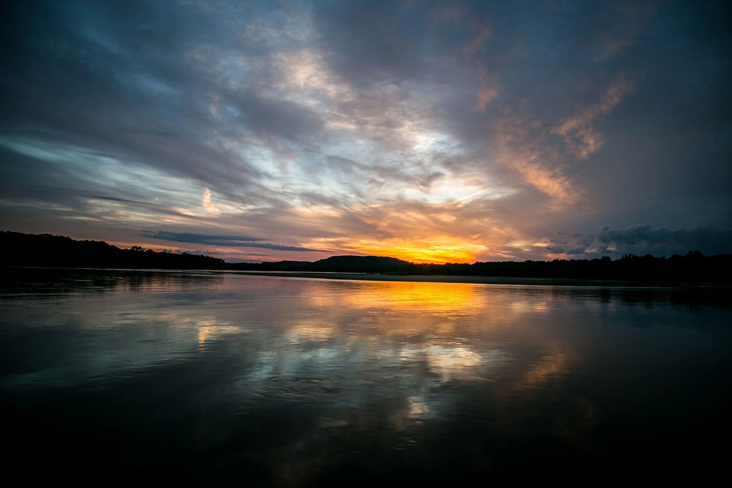 Sunset over the Lower Wisconsin River