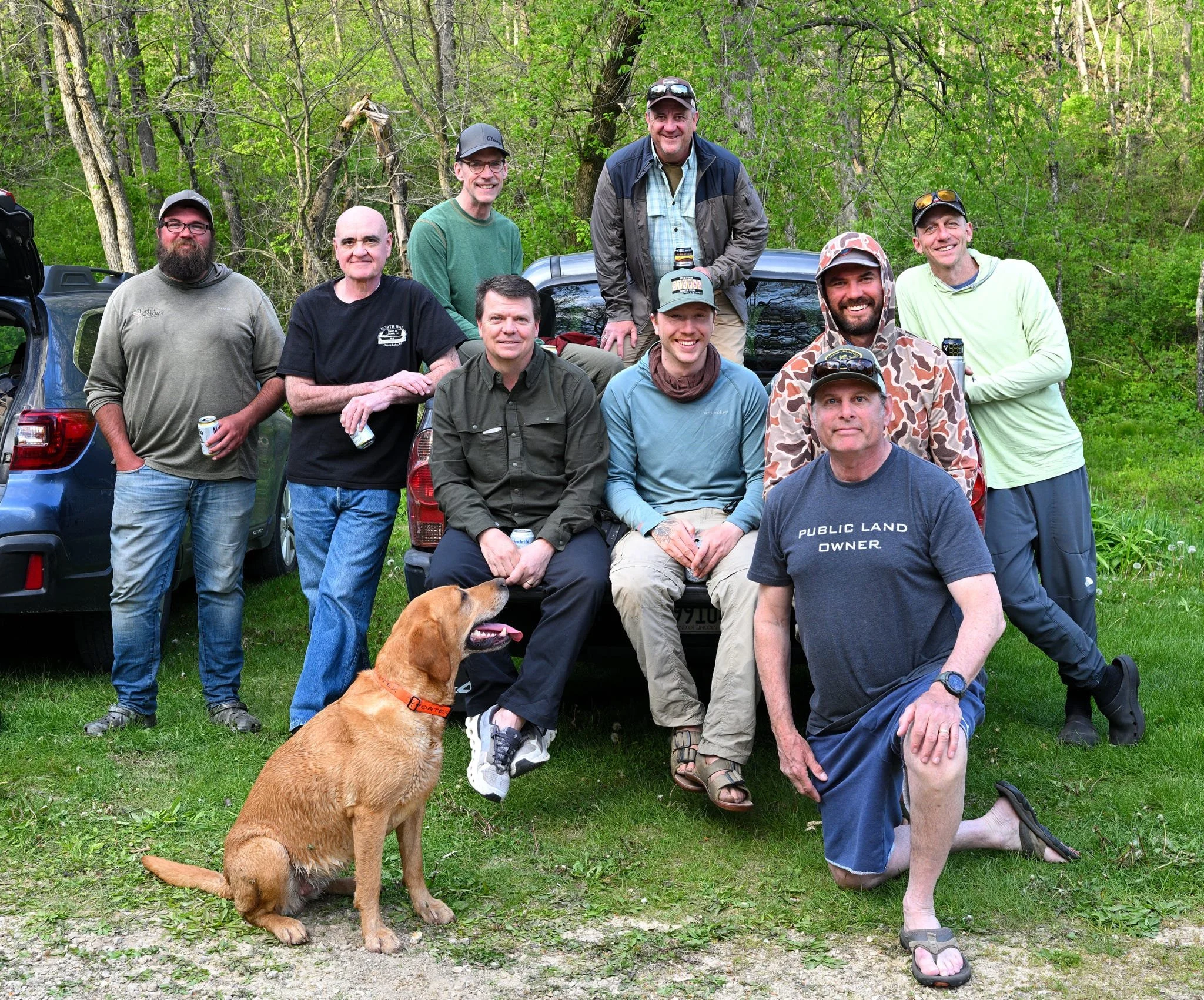 Group shot of trout camp participants