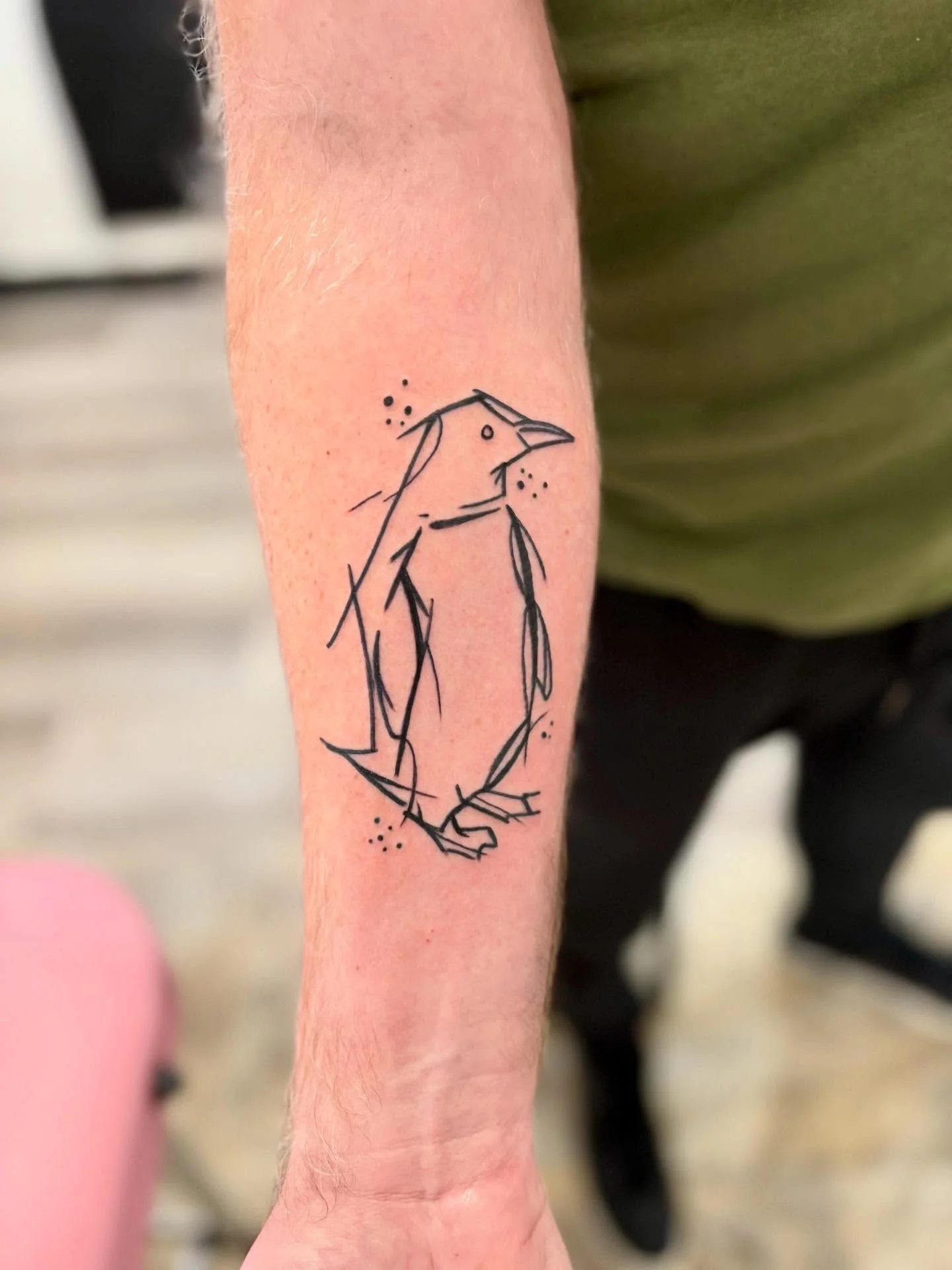 Matching tattoos 🐧 from last week by Daniel @rossiprojects