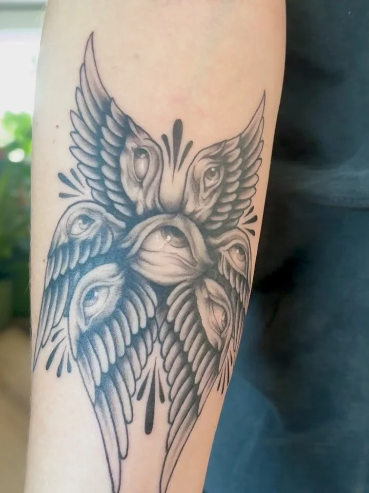 Seraphim by @dougtesh 👁️ #seraphimtattoo