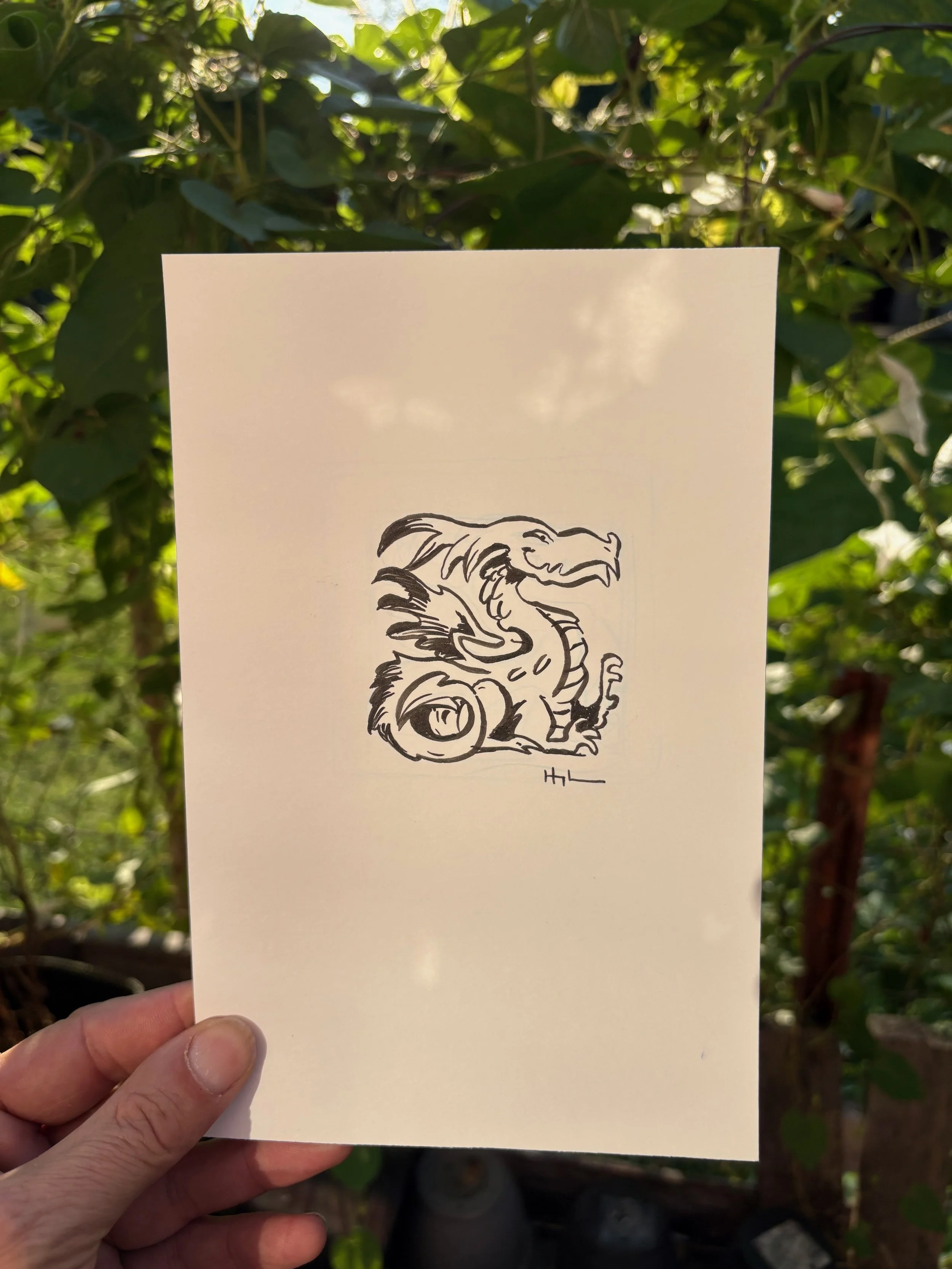 Ben Hatke Original Drawing flash tattoo series for Stella tattoo 