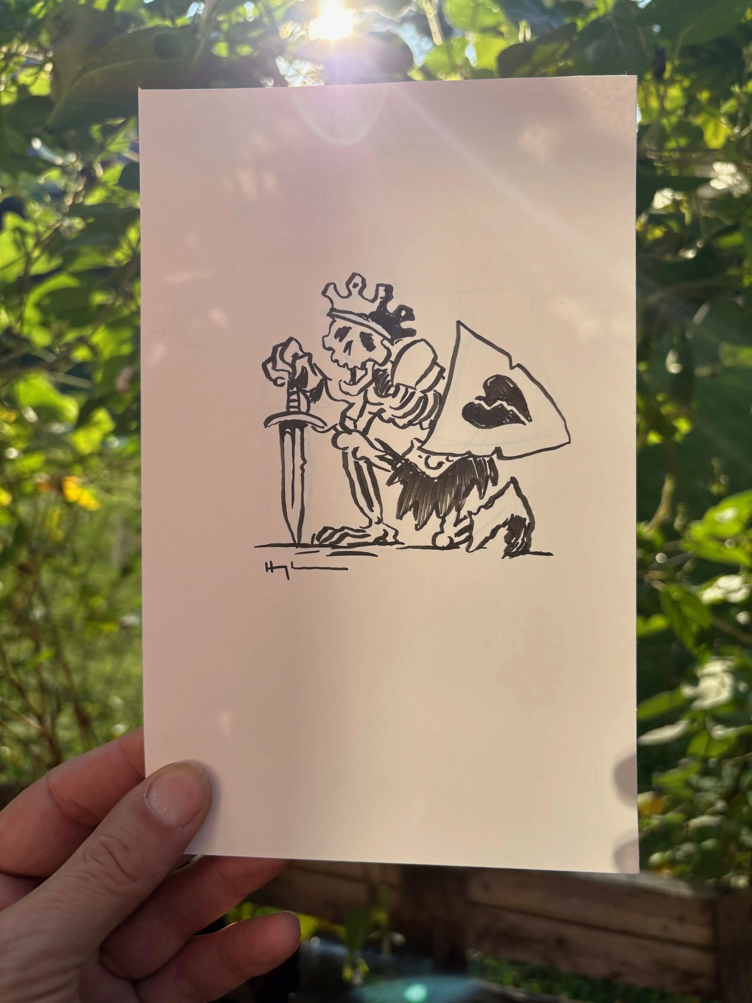 Ben Hatke Original Drawing flash tattoo series for Stella tattoo 