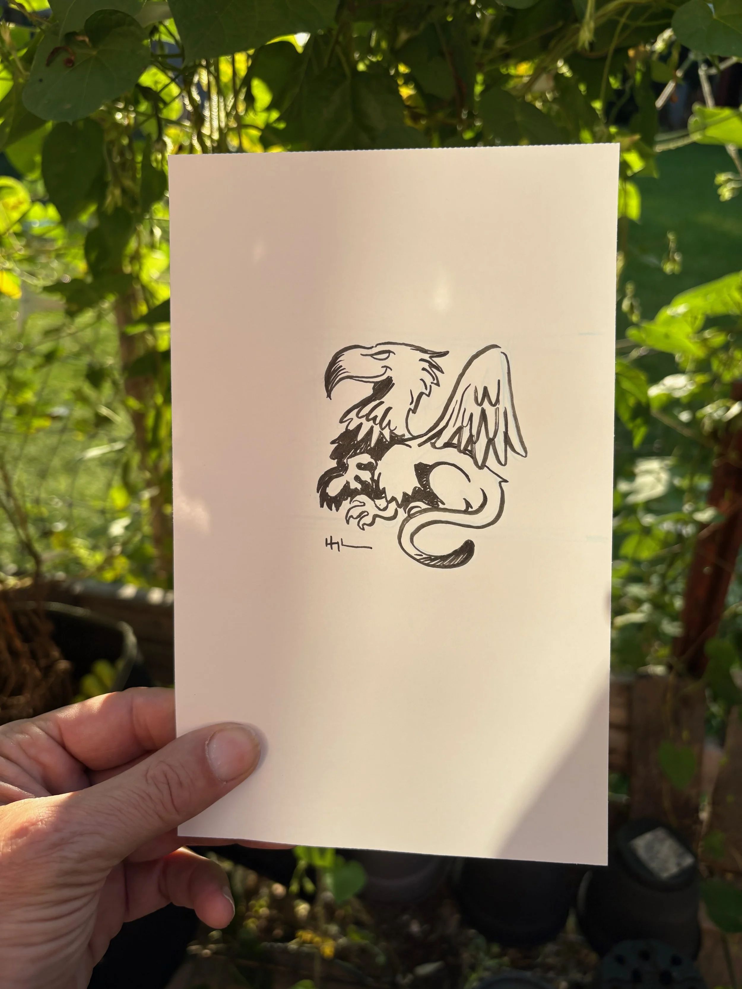Ben Hatke Original Drawing flash tattoo series for Stella tattoo 