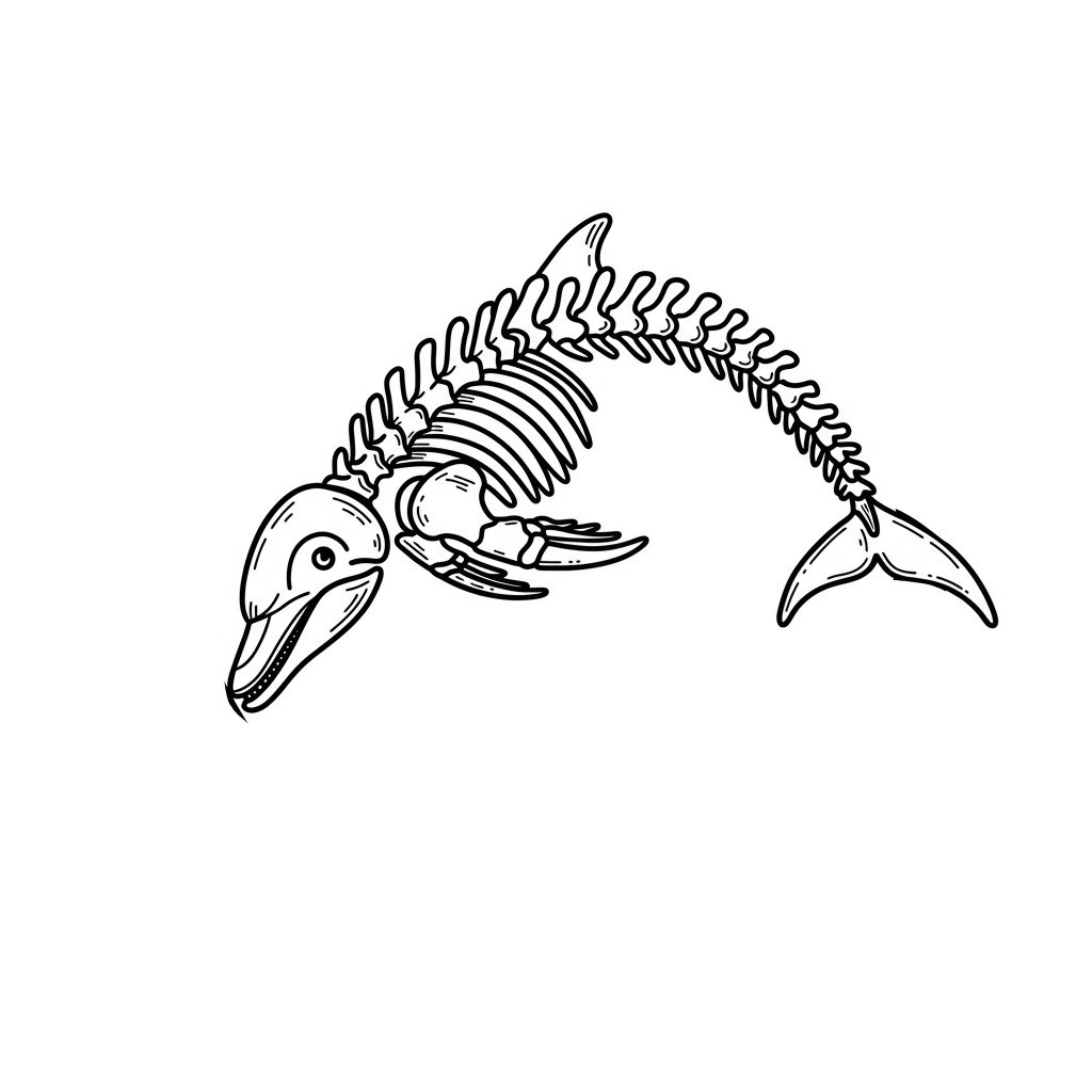 Dolphin skeleton