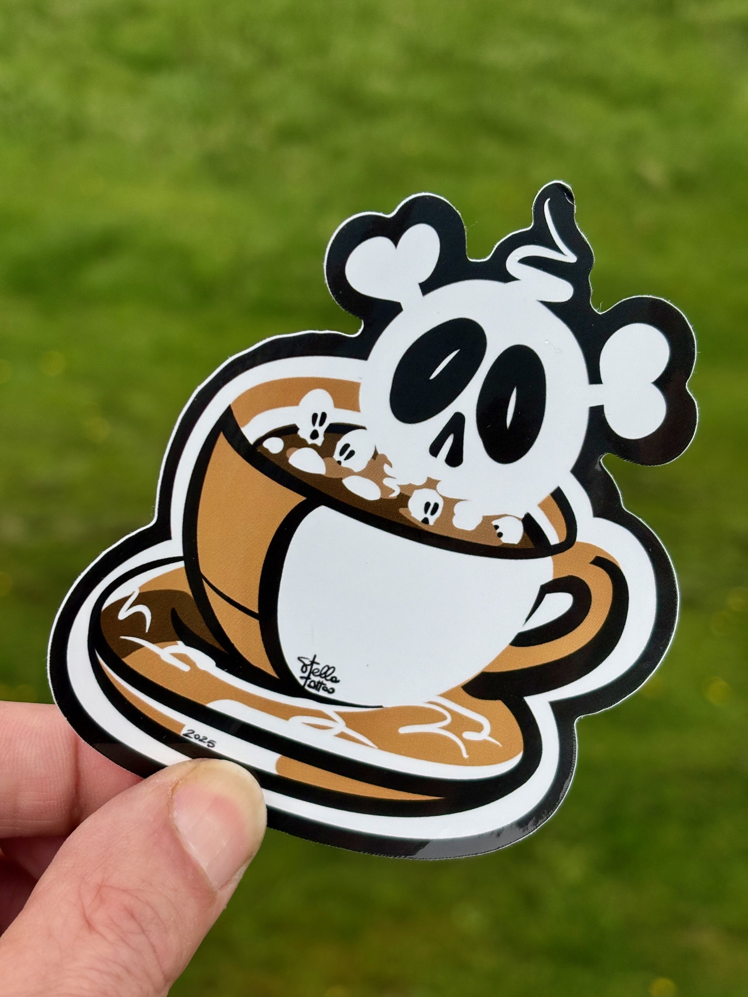 Skull Marshmallow Coffee