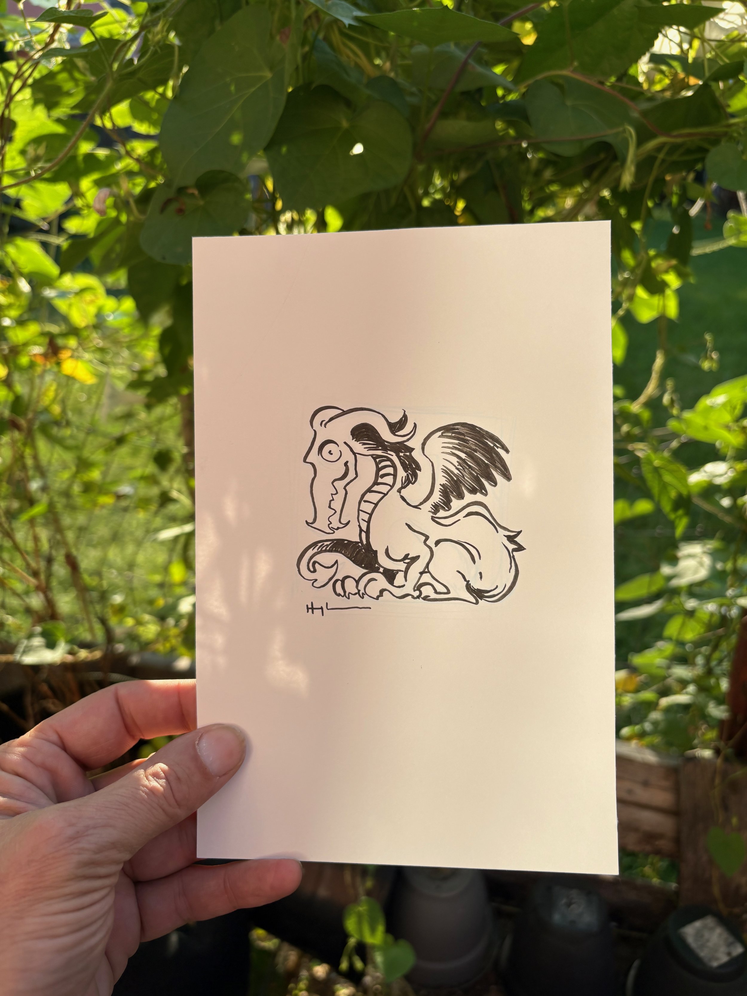 Ben Hatke Original Drawing flash tattoo series for Stella tattoo 