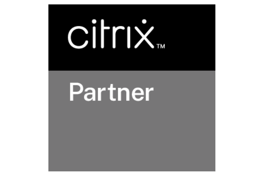 Citrix Partner logo with black, gray, and white color scheme.