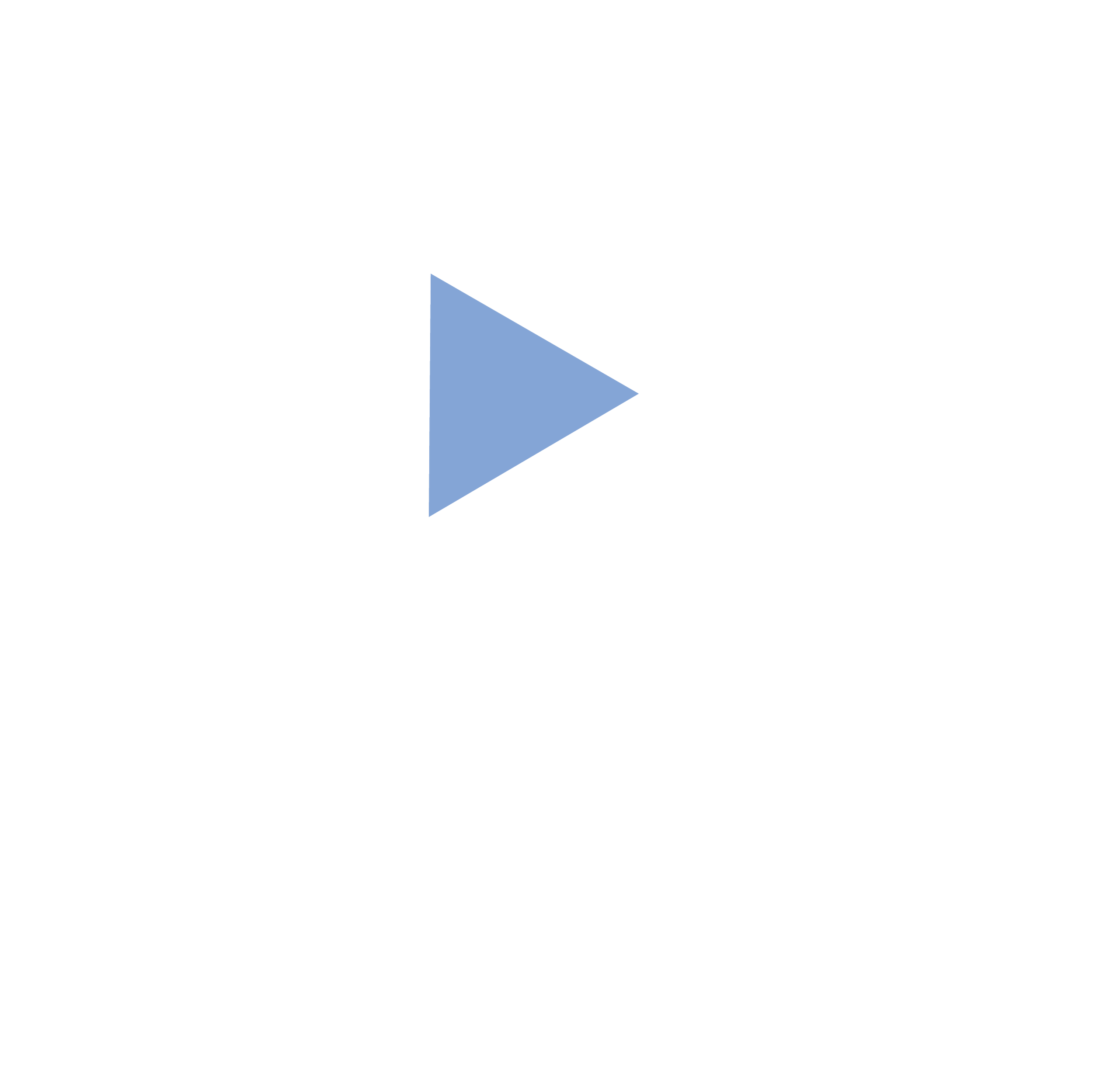 Black and white illustration of a movie play button icon with a triangle pointing to the right, positioned above a white rectangle.